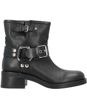 Strategia Ankle Boots Leather - Black