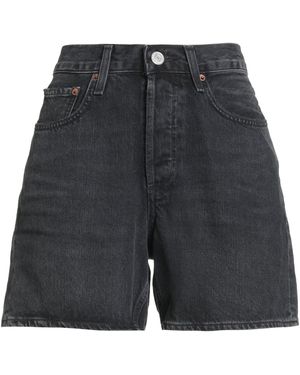 Agolde Denim Shorts Recycled Cotton - Gray
