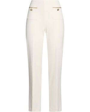 Joseph Ribkoff Ivory Pants Polyester, Elastane - White