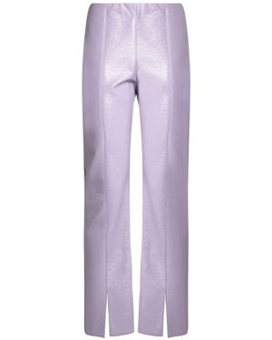 Liviana Conti Trousers Polyester, Polyurethane - Purple