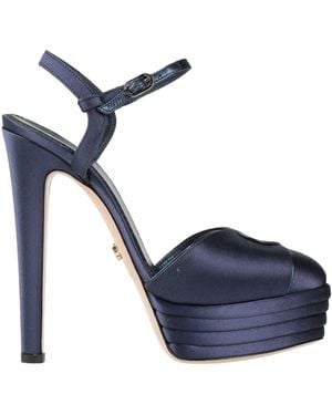 Le Silla Pumps Textile Fibers - Blue