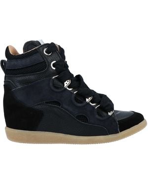 Lemarè Sneakers Soft Leather, Textile Fibers - Black