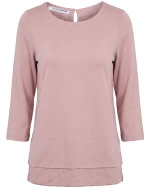 European Culture Antique Rose T-Shirt Cotton - Pink