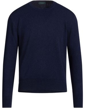 Zanone Midnight Jumper Virgin Wool - Blue