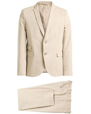 Neil Barrett Suit Cotton, Polyamide, Elastane - Natural