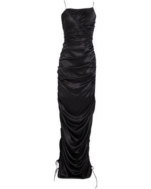 Del Core Maxi Dress Silk - Black