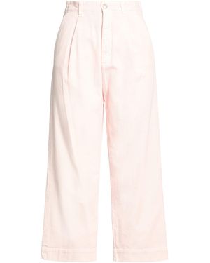 White Sand Pants Cotton - Pink