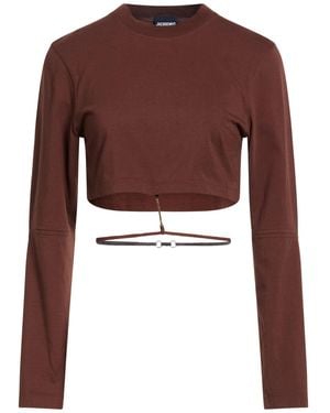 Jacquemus T-Shirts - Brown
