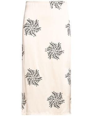 Alpha Studio Light Midi Skirt Viscose - Natural