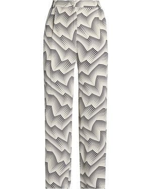 Marella Trousers Silk - Grey