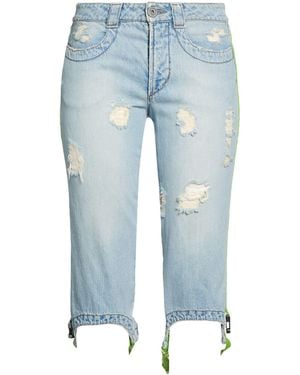 Bikkembergs Denim Shorts Cotton - Blue