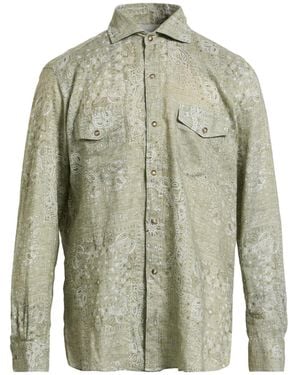 Bagutta Military Shirt Linen - Green