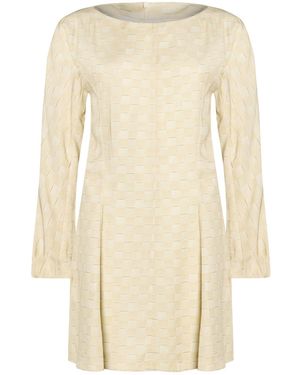 Thinking Mu Mini Dress Lyocell - Natural