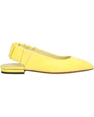 Santoni Ballet Flats Leather - Yellow
