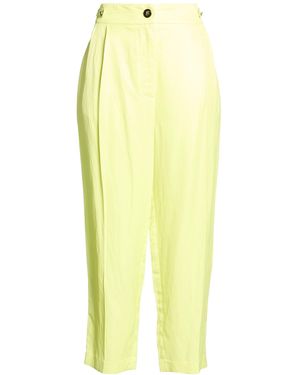 EUREKA by BABYLON Lime Pants Viscose, Linen - Yellow