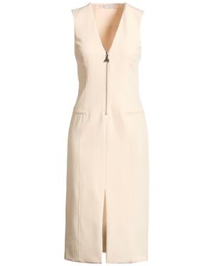 Patrizia Pepe Ivory Midi Dress Polyester, Viscose, Elastane - Natural