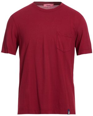 Drumohr Burgundy T-Shirt Cotton - Red