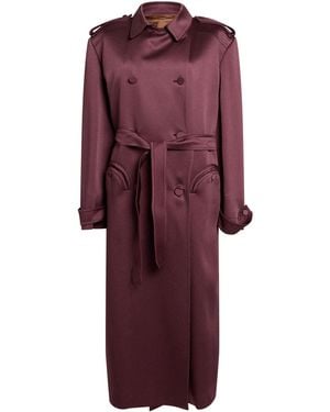 Blazé Milano Burgundy Coat Viscose, Acetate - Purple