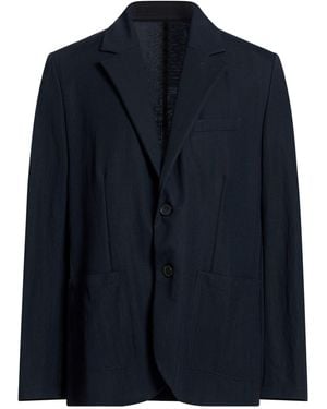 Harris Wharf London Midnight Blazer Viscose, Polyamide - Blue