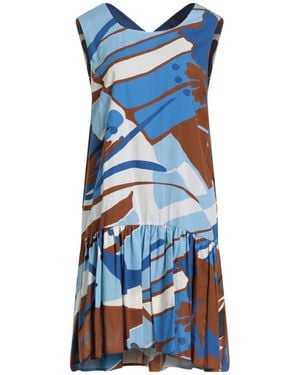 Manila Grace Mini-Kleid - Blau