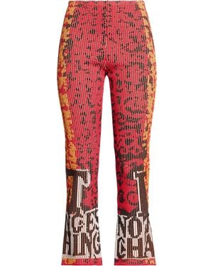 Rudi Gernreich Trousers Viscose, Polyester - Red