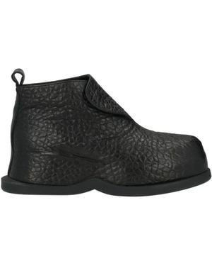 McQueen Ankle Boots Leather - Black