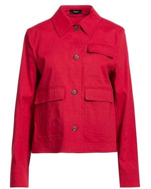 Theory Jacket Linen, Viscose, Elastane - Red