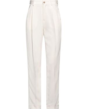 The Mannei Ivory Pants Silk - White