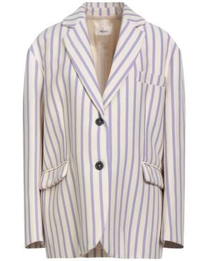 ViCOLO Lilac Blazer Cotton, Polyester - White