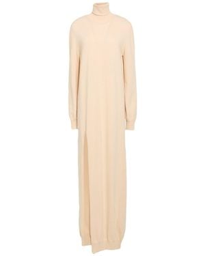 Semicouture Maxi Dress Virgin Wool, Cashmere - Natural