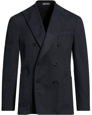Boglioli Midnight Blazer Cotton, Linen, Elastane - Blue