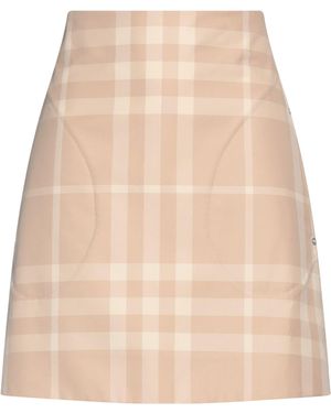 Burberry Mini Skirt Cotton - Natural