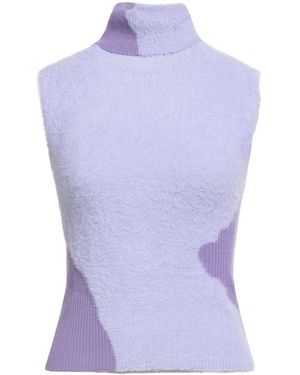 MM6 by Maison Margiela Lilac Turtleneck Polyamide, Acrylic, Virgin Wool - Purple