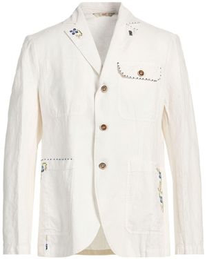 Bob Blazer Cotton, Polyester, Linen - White