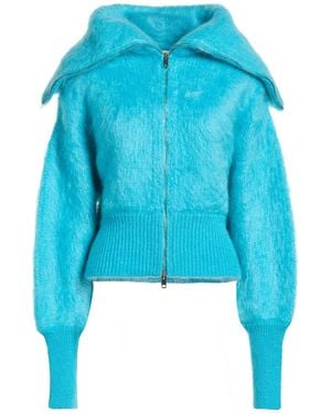 Sa Su Phi Azure Cardigan Mohair Wool, Polyamide, Wool - Blue