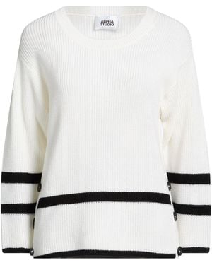 Alpha Studio Pullover - Weiß