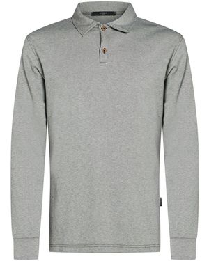 Takeshy Kurosawa Polo Shirt Viscose, Polyester, Elastane - Grey