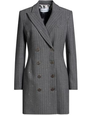 SIMONA CORSELLINI Coat Polyester, Wool, Elastane - Grey