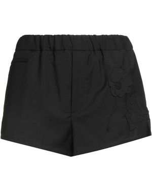 Valentino Garavani Shorts & Bermuda Shorts Wool, Mohair Wool - Black
