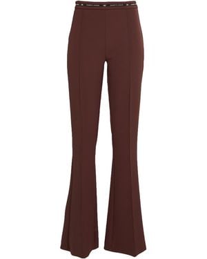 Elisabetta Franchi Chocolate Trousers Polyester, Elastane - Purple