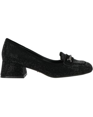 Lola Cruz Loafers Leather - Black