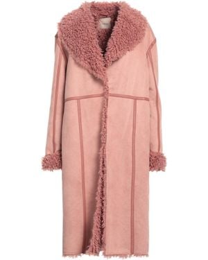 Twinset Borreguito y pelo ecológico - Rosa