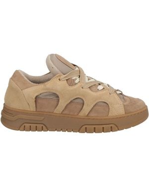 Santha Trainers Leather, Textile Fibres - Brown