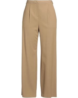 Aspesi Camel Trousers Viscose, Wool, Elastane - Natural