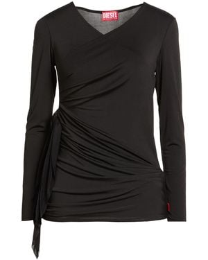 DIESEL Top Acetate, Elastane - Black