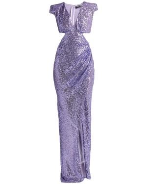 ATELIER LEGORA Maxi Dress Polyester, Polyamide - Purple