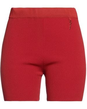 Jacquemus Le Short Pralu Ribbed-knit Shorts - Red