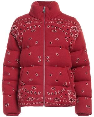 Alanui Bandana-print Puffer Jacket - Red