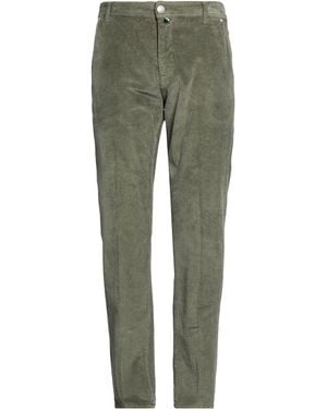 Luigi Borrelli Napoli Military Trousers Cotton, Elastane - Green