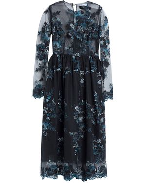 Nora Barth Midi Dress Polyester - Blue